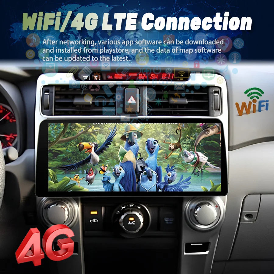 12.3" Toyota 4 Runner 2009-2022 Android Auto / Apple Carplay