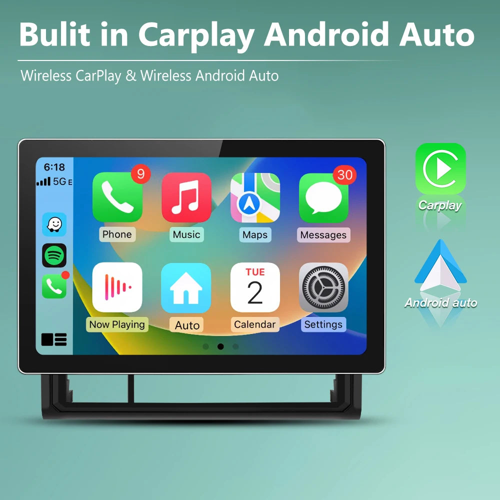 2005-15 Toyota Tacoma Wireless CarPlay Android 12 Radio